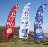 The new line of E-Z UP Professional Flags are available
