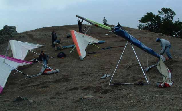 Hang Glider Set-up Area Mt
