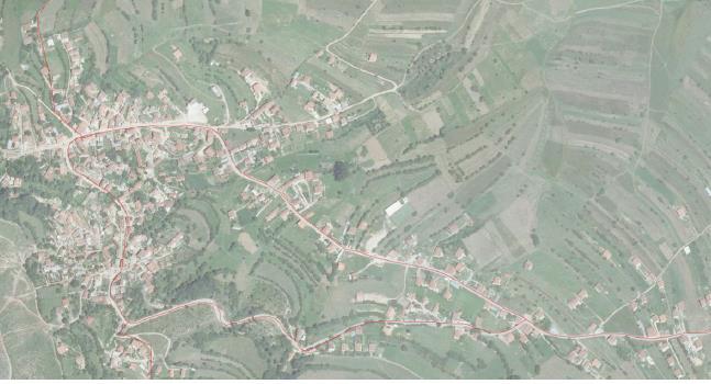 Slika 15: Fotografija Brezne iz vazduha Sekundarna naseljena mesta 16 od ukupno 36 naselja Dragaša su klasifikovana kao sekundarna naseljena mesta čiji se ukupni broj stanovnika kreće između 800 i