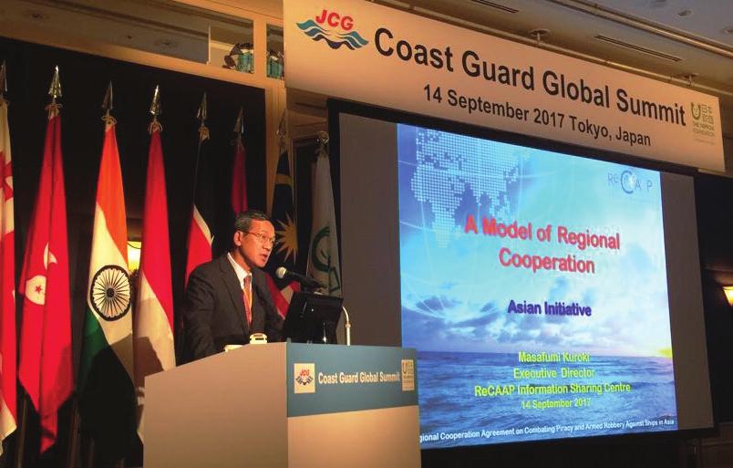 COAST GUARD GLOBAL SUMMIT (CGGS), TOKYO, JAPAN (12-14 SEPTEMBER 2017) The Japan Coast Guard (JCG) and the Nippon Foundation co-hosted the inaugural Coast Guard Global Summit (CGGS) 2017 on 12-14 Sep