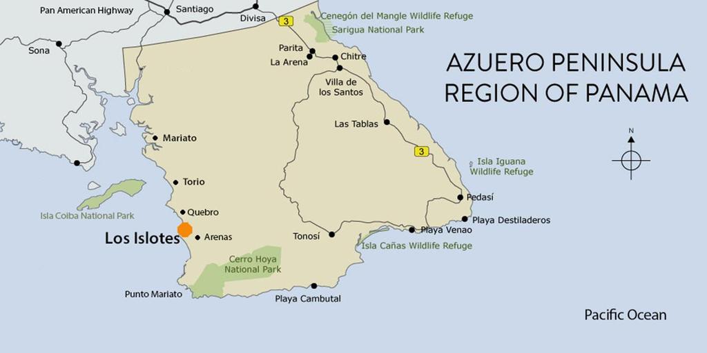 Azuero Coast Los Islotes is on the western Pacific coast of Panama s Azuero Peninsula, is 425 acres along the
