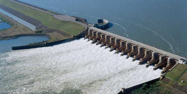 HYDRAULICS- FLOOD CONTROL DAMS Hidroelectric complex Yacyreta Where Argentina - Paraguay.