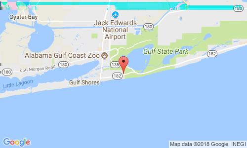 directly across the street. Take the short stroll to Gulf State Park, a scenic oasis with with hiking and biking trails, a fishing pier, and a thrilling zip line that runs above the sand dunes.