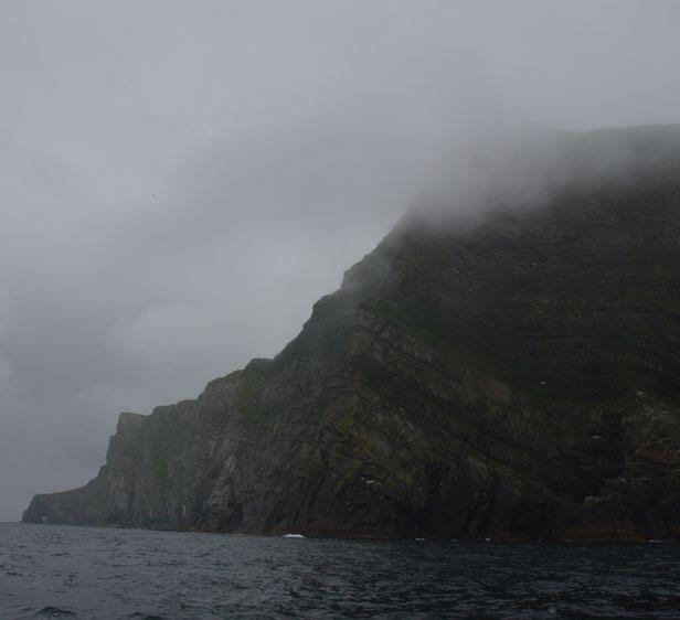 Norman Leask Foula is approximately 20 miles off the west coast of mainland Shetland, and can be cut off from the mainland for weeks at a time due to high winds or fog.