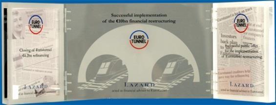 This award was presented to Eurotunnel group as the result of a survey conducted with financial experts.
