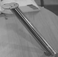 Table leg Angled, tube Ø38 mm Ø Angled, square 50 x 50 mm Finish Stainless steel polished Straight,