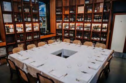 Located at the back of the restaurant this room offers complete privacy. Suited for a sit down dining event for either lunch or dinner.