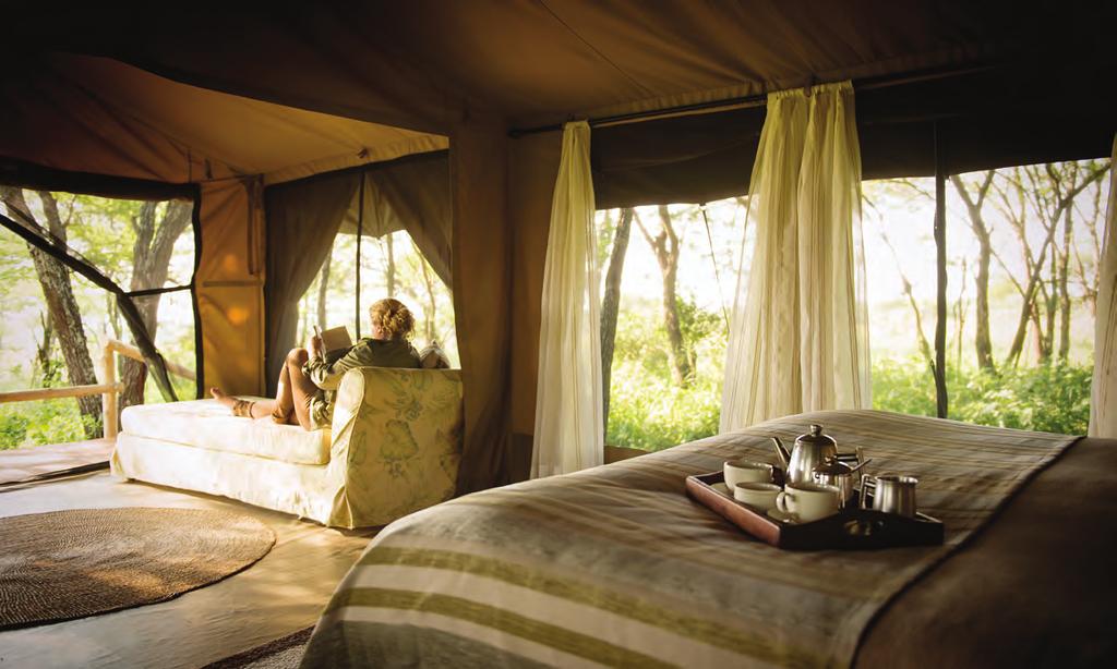 DAY 2 OLAKIRA CAMP OR DUNIA CAMP SERENGETI NATIONAL PARK at Onsea House. Transport to the Arusha Airport for your bush flight to the Serengeti.