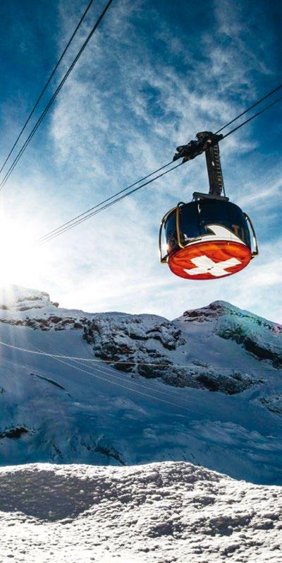 32 Day Trip to Mt. Titlis 10 am This trip takes you to the highest vantange point in Central Switzerland.