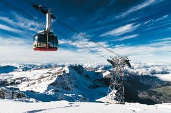 Day Trip to Mt. Titlis 9.30 am 33 34 Day Trip to Engelberg and Lucerne Take an unforgettable trip to Lucerne and Mt. Titlis. At 3,020 meters (9,908 ft) above sea level, you will enjoy breathtaking views of the Swiss Alps, eternal snow, and the icy glacial world.