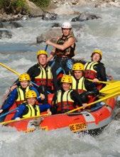 Travel by modern coach to Interlaken Welcome and introduction to your activity by qualified outdoor guides Canyoning: Rappel and jump from waterfalls and cliffs into crystal-clear water Rafting: A