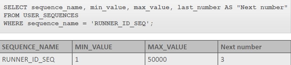 Viewing the Next Value Ako je sekvenca kreirana sa NOCACHE, moguće je videti sledeću dostupnu sekvencijalnu vrednost bez imkrementiranja sa upitom USER_SEQUENCES tabele Modifying a Sequence Kao i sa