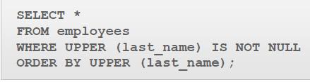 Da bi se osiguralo da OracleServer koristi indeks pre nego izvodi puno skeniranje tabele, treba biti siguran da vrednost funkcije nije null u subsequent upitima Npr, sledeći iskaz garantovano koristi