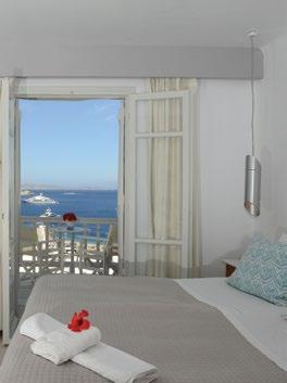 5km away the cosmopolitan Chora, the main town of Mykonos. Walking distance to the beach and with direct bus access to town.