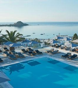 Greece and Mediterranean Travel Centre guests will receive free arrival port or airport transfer with 3 night stay or more. Myconian Ambassador Hotel Hotel is a member of Relais & Châteaux.