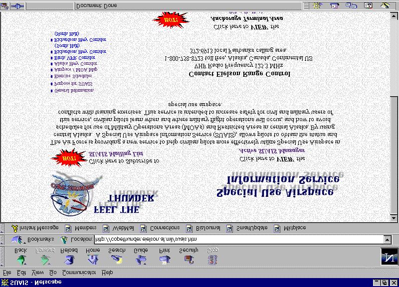 SUAIS Internet System: Information & Media Web page General
