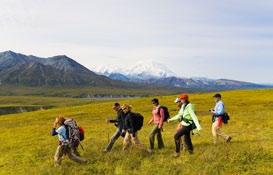 DETAILED ITINERARy DAY ONE Your stay begins in the afternoon with the 90-mile journey into the heart of Denali National Park.