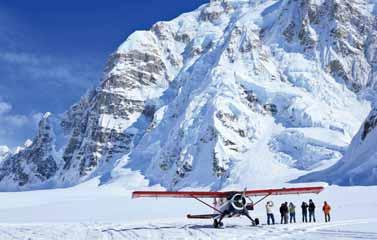 DESTINATION DENALI Six million acres serviced by just one road, Denali National Park encompasses arctic tundra, alpine forests, extensive glaciers and the snow-capped