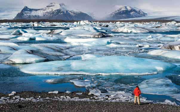 A CIRCUMNAVIGATION OF ICELAND 11 DAYS/9 NIGHTS ABOARD NATIONAL GEOGRAPHIC EXPLORER Guests will enjoy a boat ride on the Jökulsárlón glacier lagoon.