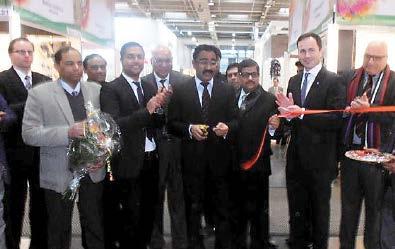 Inaugural Ceremony of India Pavilion domotex - 2016 CEPC s India Pavilion set up in Hall No. 15 was Inaugurated by Dr.
