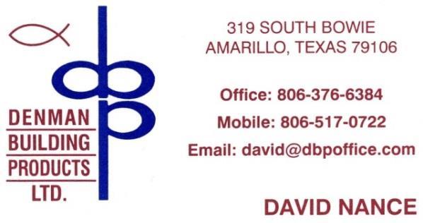 (979) 260-9344 E-mail: Michael.douglas@ars.usda.gov City of Amarillo; Amarillo, TX Bid Date: Thur., Apr.