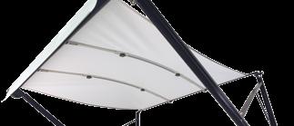 your awning extra support and a better angle for water runoff with the Solera