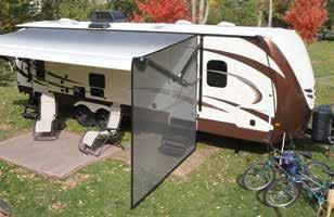 ORDERING: FIT SHADES AND ROOMS Front, Side and Super Shades. Screen and Family Rooms HOW TO ORDER: SHADES AND ROOMS 1. Measure center of arm to center of arm of the RV awning and order that size.