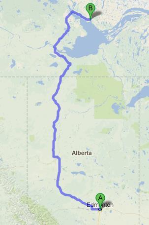page 8 6. Saskatchewan (SK) to Alberta (AB) A.) Van: Prince Albert to Edmonton, AB 7. Alberta (AB) to Northwest Territories (NT) A.