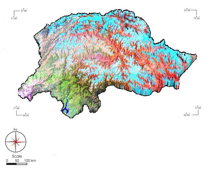 11 Figure 2: 3D views of glaciated areas of northern Pakistan generated with SRTM data of year 2000 of 90 m resolution.