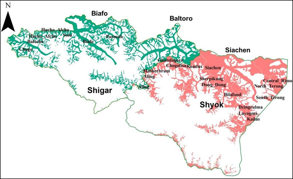 6 Objective The prime objective of this study is to assess the glacial hazard of glaciers of Shayok and Shigar basins in comparison.