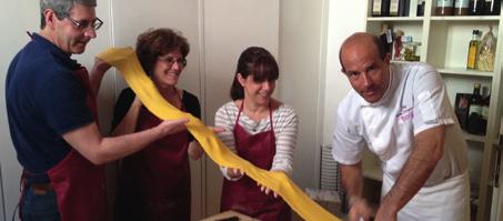Learn how to make handmade pasta enjoying a typical Italian lunch in an amazing location.