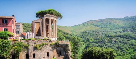 74 59,20 Visit Tivoli, an ancient resort area famed for its beauty and its good water, enriched by many Roman villas, the most famous one, of which the ruins remain, is Villa Adriana.