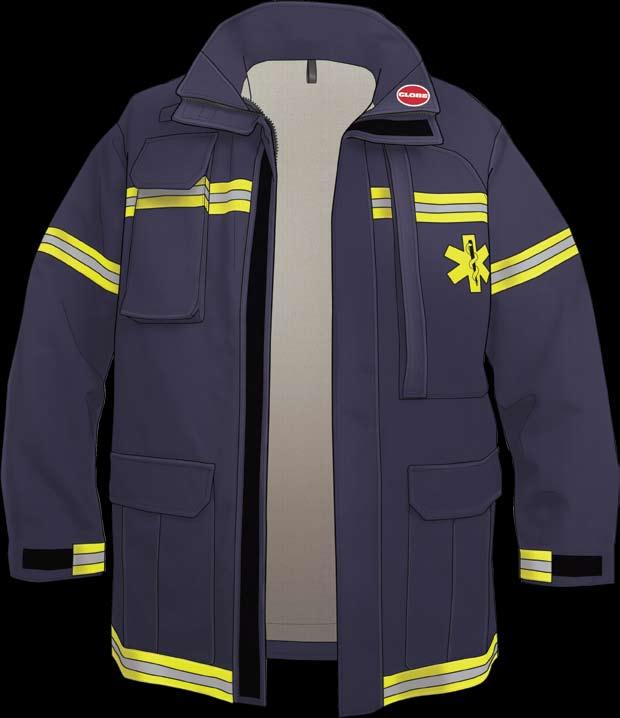 Constructed from 2 layers of NOMEX outer shell fabric plus a layer of protective CROSSTECH EMS fabric. Three snaps secure an optional hood.