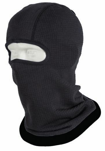 ACCESSORIES COLD WARRIOR BALACLAVA Top has high/low interior grid construction that maximizes warmth and minimizes weight Bottom has a wind-resistant outer surface with lofted fleece interior to