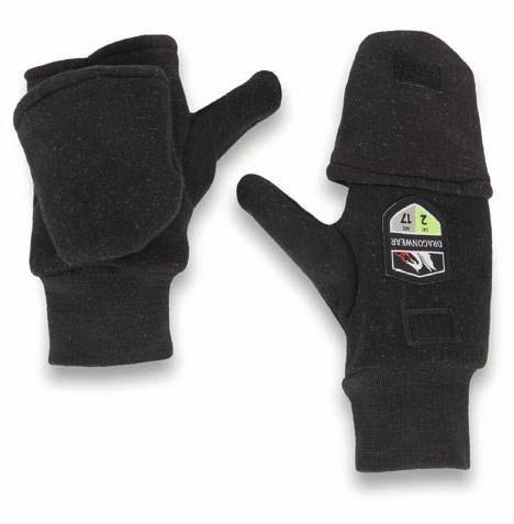 ergonomically-correct design for the hand Nomex knit cuff for extra stretch and comfort Velcro fasteners to keep tops out of the