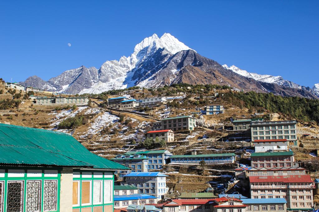 Today, we will have our first glimpse of Mt Everest before walking into the Sherpa homeland, Namche.