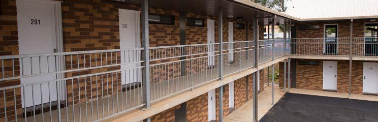 4 Accommodation and Amenities Valentine Sports Park s two storey accommodation block can accommodate up to 200 guests in comfortable, air conditioned rooms.