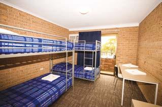 Double Bunk Rooms King Single Rooms Breakout Rooms The 38 double bunk rooms each accommodate 4