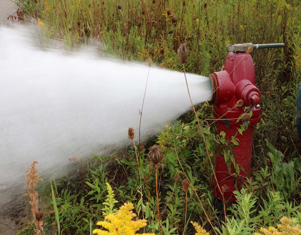 Algonquin has over 2,200 fire hydrants within its distribution system. As a regular maintenance practice, the Village of Algonquin flushes hydrants throughout the Village twice a year.
