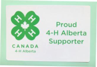 Arrangements can be made to pick up merchandise at the Alberta 4-H