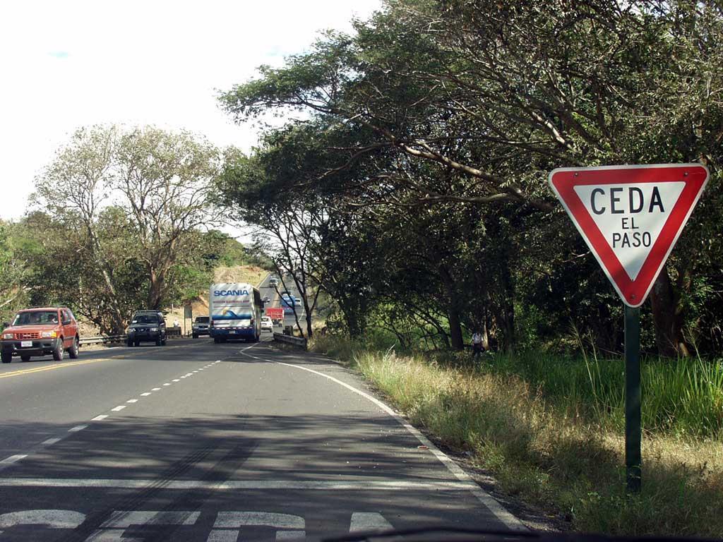 In Costa Rica lanes can end abruptly and there are 2 lane roads with 1 lane bridges.