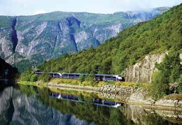 Below are just a few examples of the most popular rail journeys. Bergen Railway Oslo to Bergen (or vice-versa) (approx.