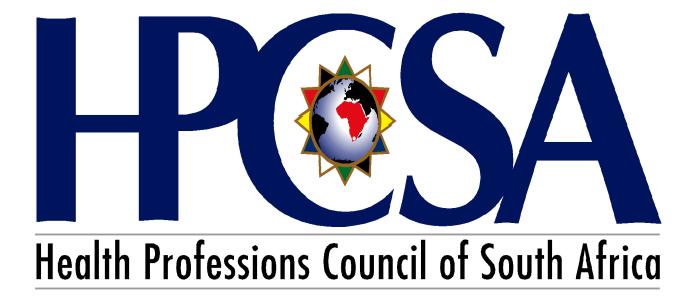 FORM 179 HEALTH PROFESSIONS COUNCIL OF SOUTH AFRICA