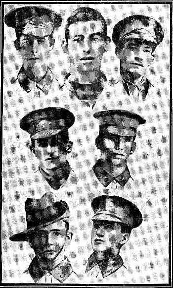 Newspaper Notices SONS IN SERVICE Private H. H. WITHERIDGE (at the front), J.F. WITHERIDGE (H.M.S. Vanguard), and H. W. WITHERIDGE (enlisted), sons of Mrs Witheridge, Lincoln Street, Campsie.