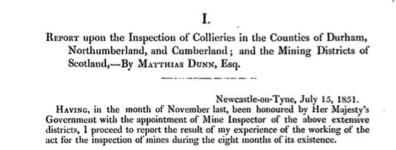 North of England Institute of Mining and Mechanical Engineers Nicholas Wood Memorial Library Mines Inspectors reports a guide Introduction The Mines Inspectors reports comprise some tens of thousands