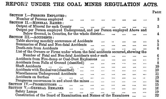 published with other district reports. Otherwise reports were part of each district Inspector's report from 1874 (with some in 1873) until 1926 and again from 1958. 3. Quarries.