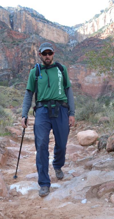 The weight of your backpack intensifies the impact on your body as you make your way down the Bright Angel Trail to join the guides, boats and Full Canyon participants who await you at Pipe Creek