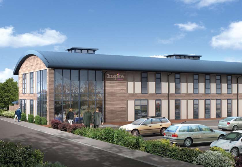 11 12 Inspire enterprise centre Inspire Enterprise Centre will house 14 fully serviced offices available on competitive lease terms and four training rooms available for hire by the day or by the
