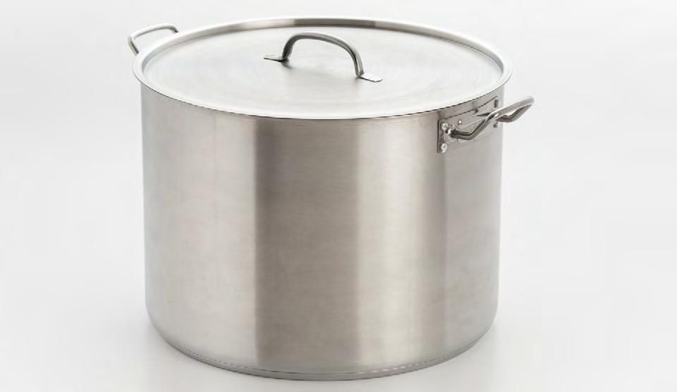 548-551 STOCK POT W/ ENCAPSULATED BASE 548-8 Qt 549-12 Qt 550-16 Qt 551-20 Qt Constructed in stainless steel for durability and encapsulated base enhances faster and even