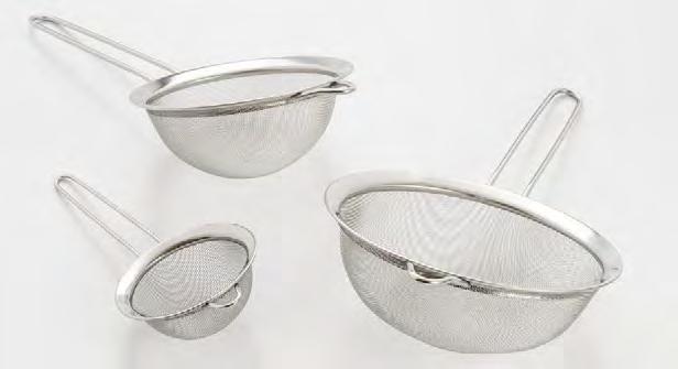 Graduated sizes and a wide rim for all your kitchen needs. SET INCLUDES > 4 Strainer 6.5 Strainer 8 Strainer OPEN STOCK > 368-5.